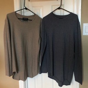 Pacsun Waffle Knit Long Sleeve Shirt Bundle (M)